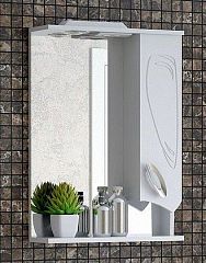 Зеркало-шкаф Corozo Лидер 50/С белый глянец